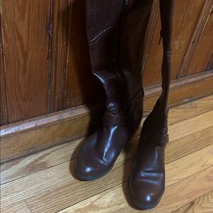 Unisa Dark Brown Over the Knee Boots